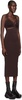 Brown Interlink Midi Dress