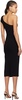 Black Elea Asym Midi Dress