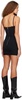 Black Oblique Minidress