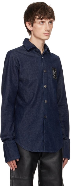 Indigo Button Denim Shirt