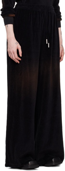 Black Embossed Lounge Pants