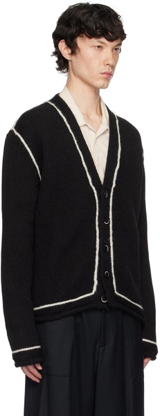 Black Knitwear Mangano Doreto Cardigan