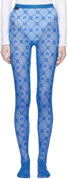 SSENSE Exclusive Blue Moonogram Tights