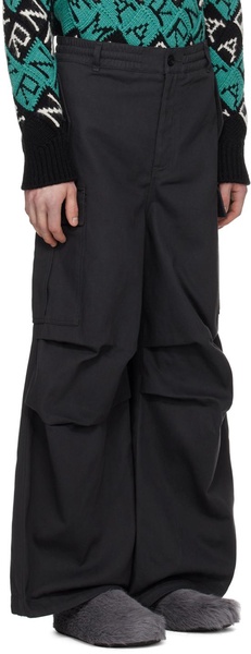 Gray Loose-Fit Cargo Pants