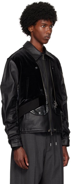 Black Bientain Zip-Up Jacket