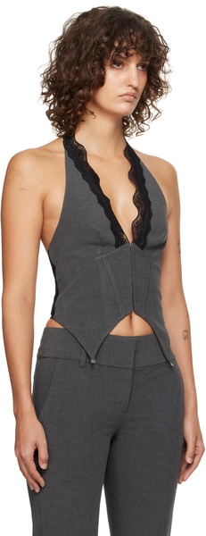 Gray Naida Halter Top