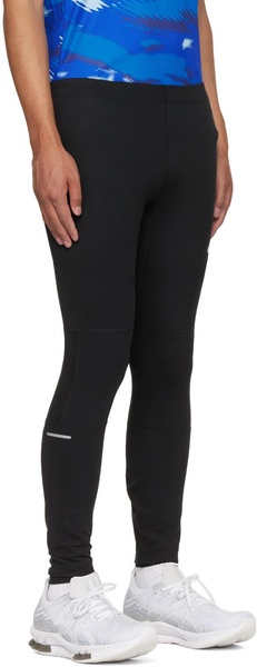 Black Polyester Race Lounge Pants