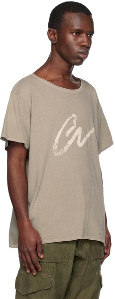 Taupe 'GL' T-Shirt