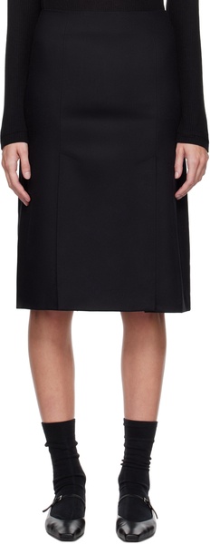 Black Helmi Midi Skirt