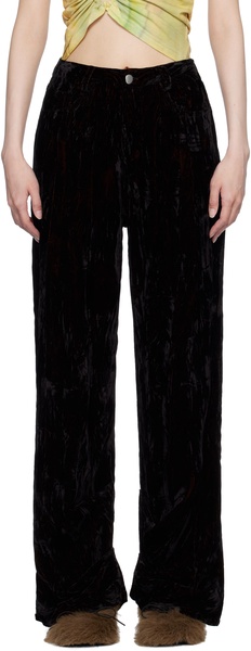 Black Velvet Dante Trousers