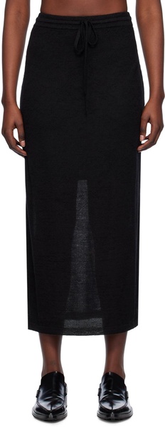 Black Layer Maxi Skirt