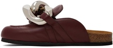 Burgundy Chain Loafers