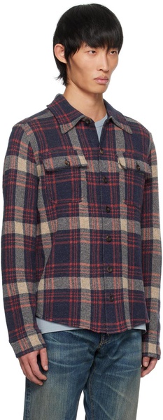 Navy & Red Check Shirt