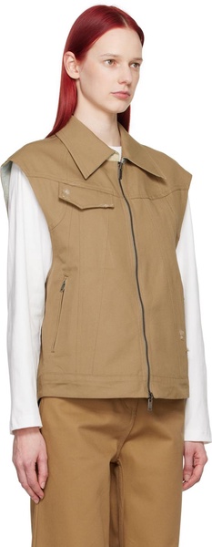 Beige Poel Reversible Vest