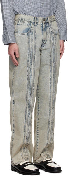 Blue Line Panel Jeans