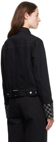 Alexander Wang Long Sleeved Embellished Denim Jacket