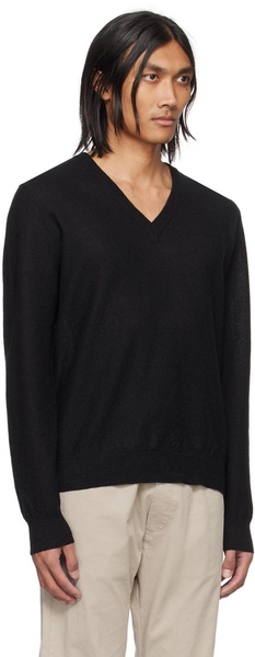 Black V-Neck Sweater