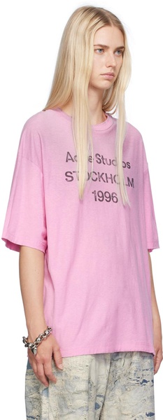 Pink Relaxed-Fit Long Sleeve T-Shirt