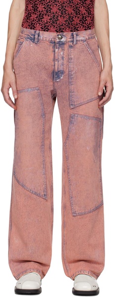 Pink Coated Jeans