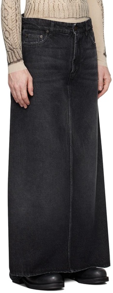 Black 'The Denim Pant Skirt' Jeans