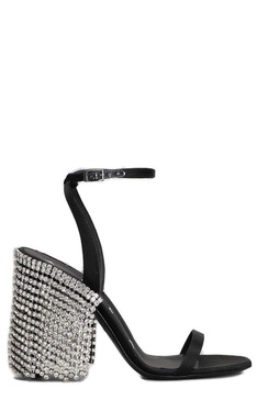 Area Embellished Fringed Sandals