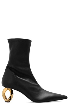 JW Anderson Pointed-Toe Heeled Ankle Boots