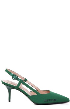 Love Moschino Stiletto Heel Slingback Pumps