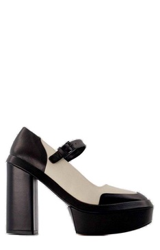 Clergerie Round-Toe Panelled Pumps