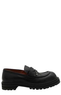 Penny-slot Round-toe Loafers