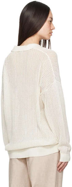 Off-White Semi-Sheer Cardigan