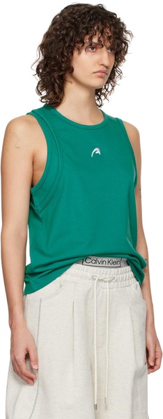 Green Layered Tank Top