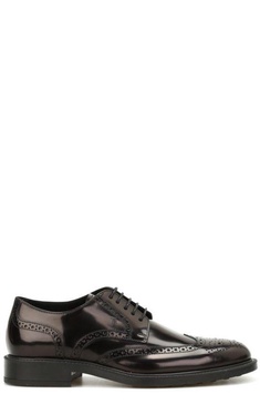 Tod's Perforated Detail Lace-Up Shoes