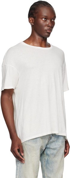 White Boxy Seamless T-Shirt