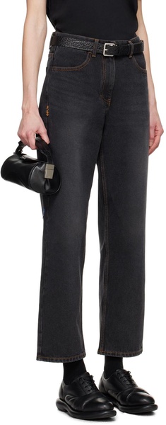 Black Significant Contrast Jeans