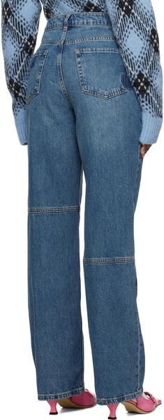 Patch Izey straight-leg jeans