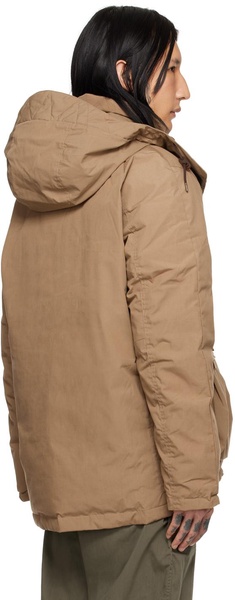 Beige Takibi Down Jacket