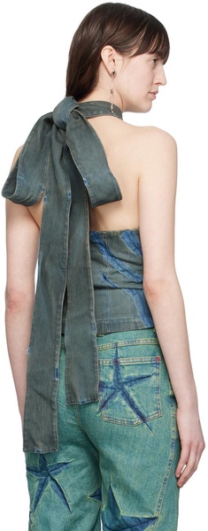 SSENSE Exclusive Khaki & Blue Denim Tank Top