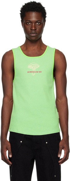 SSENSE Exclusive Green 'Mushroom Me' Tank Top