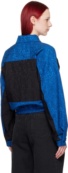 Blue Jacquard Jacket