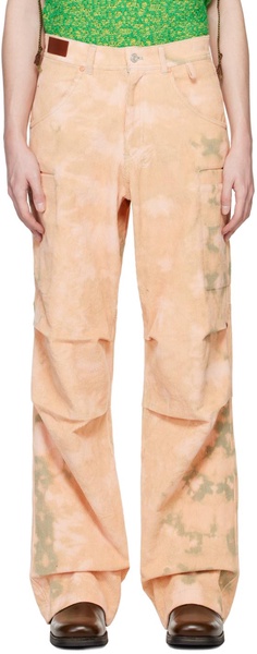 Pink Bleached Cargo Pants