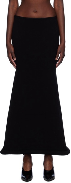 Black 'The Knit 3D' Maxi Skirt