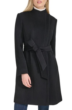 Double Breast Wool Blend Coat