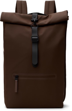 Brown Rolltop Rucksack Backpack