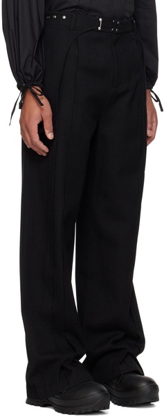 Black Wrap Trousers