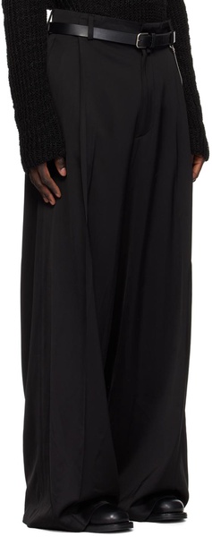 Black Pleated Trousers