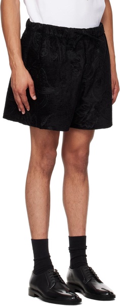 Black Flared Shorts