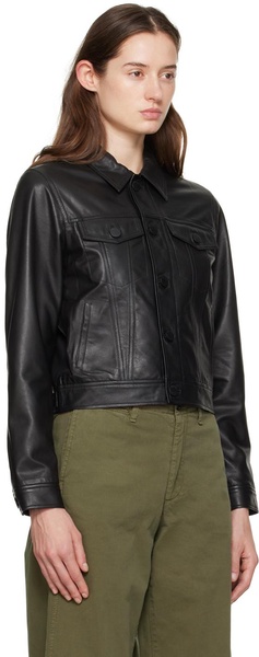 Black Debbie Leather Jacket