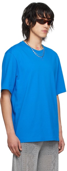 Blue Embroidered T-Shirt