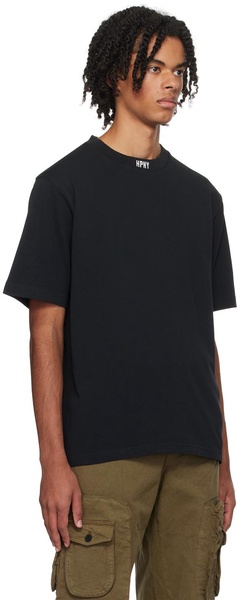 Black Embroidered T-Shirt