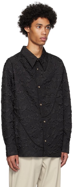 Black Bubble Flower Shirt